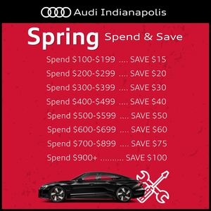 Audi Indianapolis Spring Service and Parts Special coupon for oil change and maintenance savings
