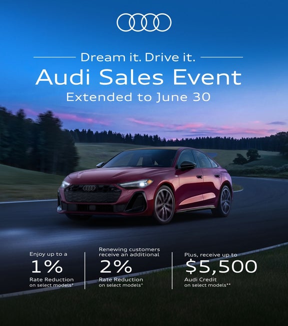 Dream it. Drive it. Audi Sales Event.