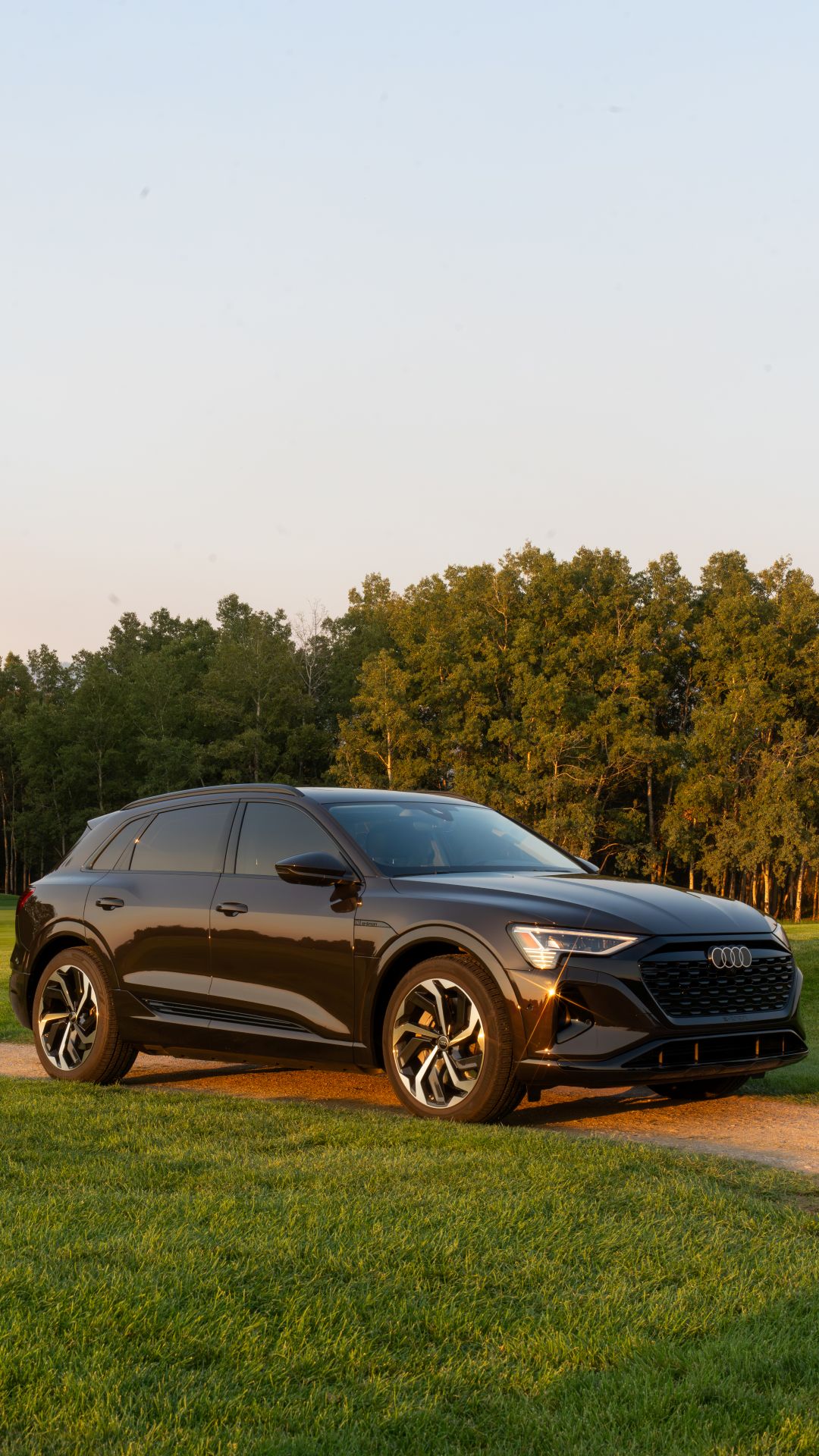 Right profile view of an Audi vehicle.