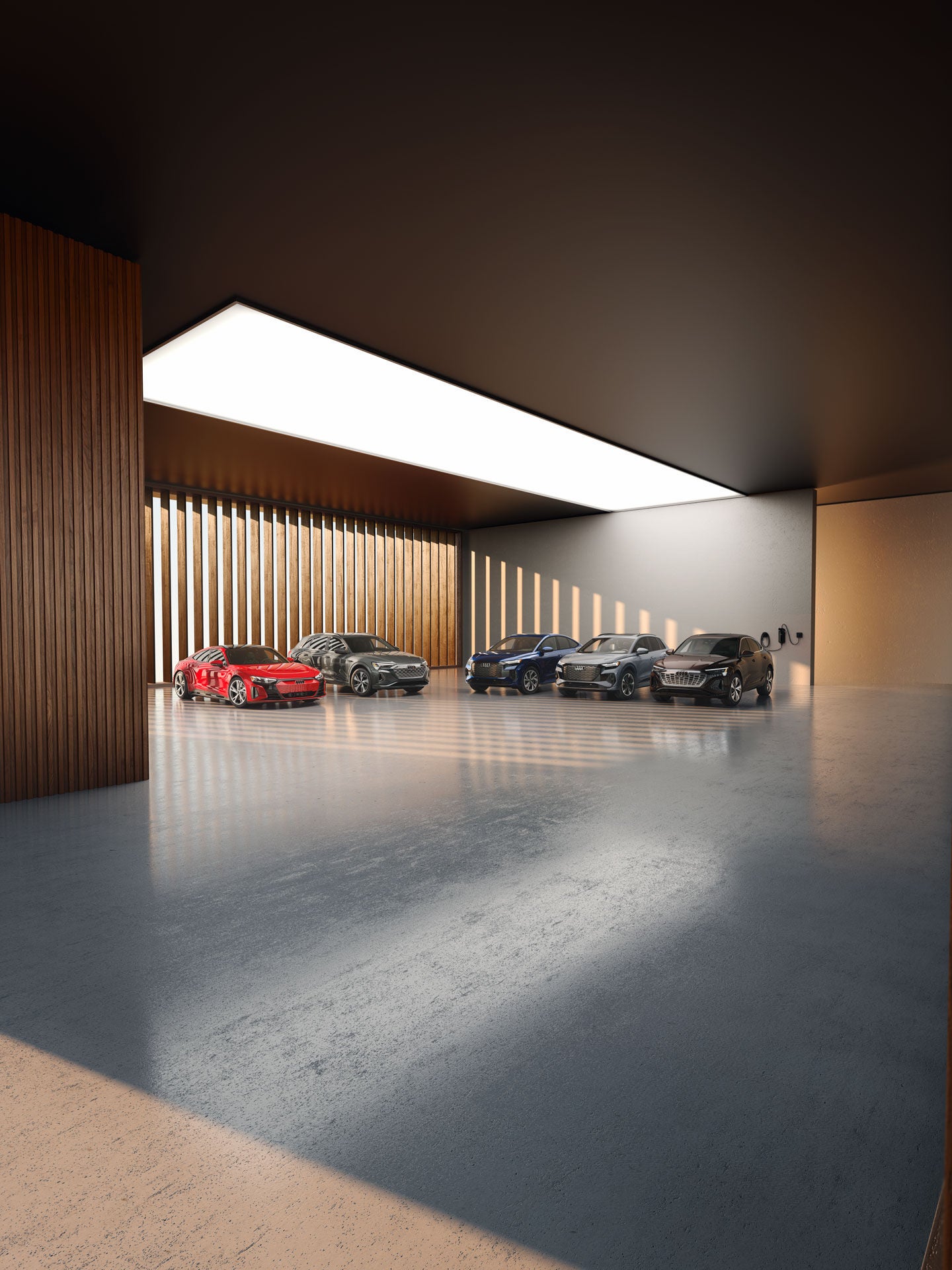 Lineup of Audi Vehicles