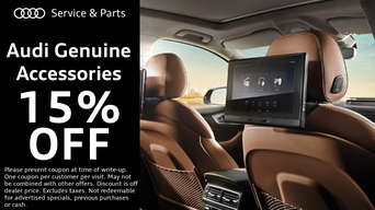 15% Off Audi Genuine Accessories