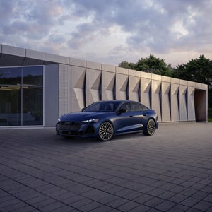 Audi S5 Side View Parked