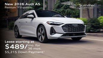 New 2026 Audi A5 Sedan Premium TFSI quattro Lease starting at $489/mo. for  36 mos. $5,215 Due at signing.