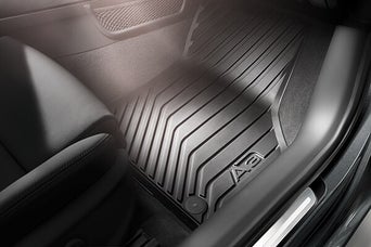 Profile view of rubber mats. 