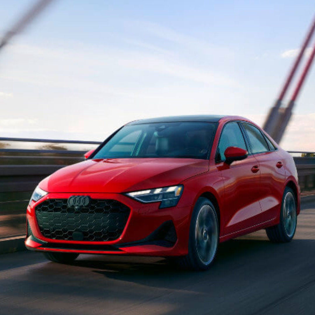 2026 Audi A3 Exterior Driving On Bridge