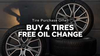 Buy 4 Tires — Free Oil Change