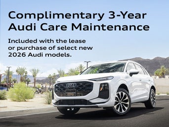 Complimendatry 3-Year Audi Care with Audi Driving