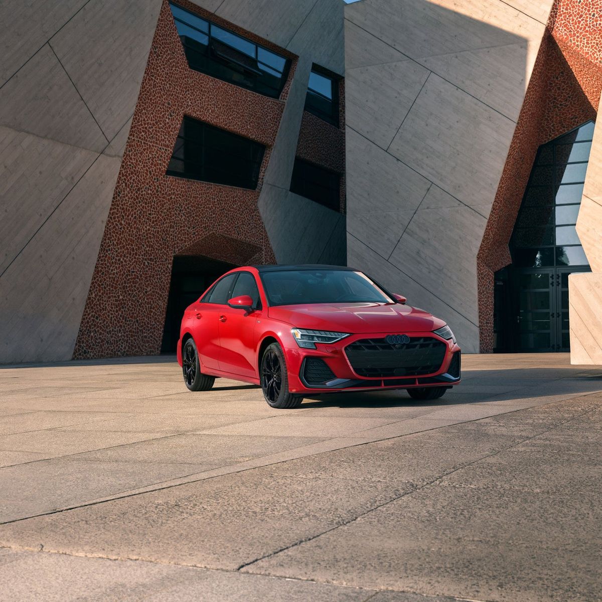 Front three-quarter view of a 2026 Audi A3