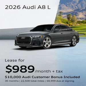 front facing 2026 Audi A8 L parked