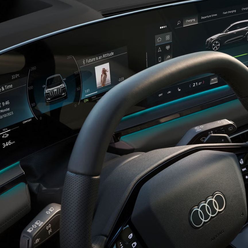 Image of the dashboard of a 2025 Audi Q6