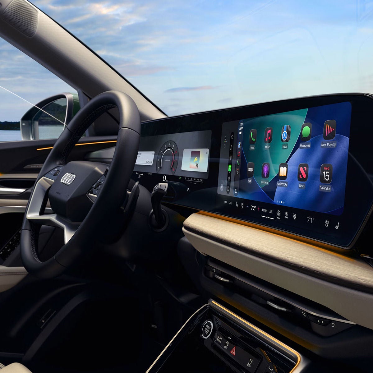 Interior view of 2026 Audi Q5 dashboard