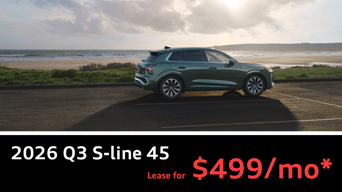 Audi Q3 April Lease Special Modern Luxury
