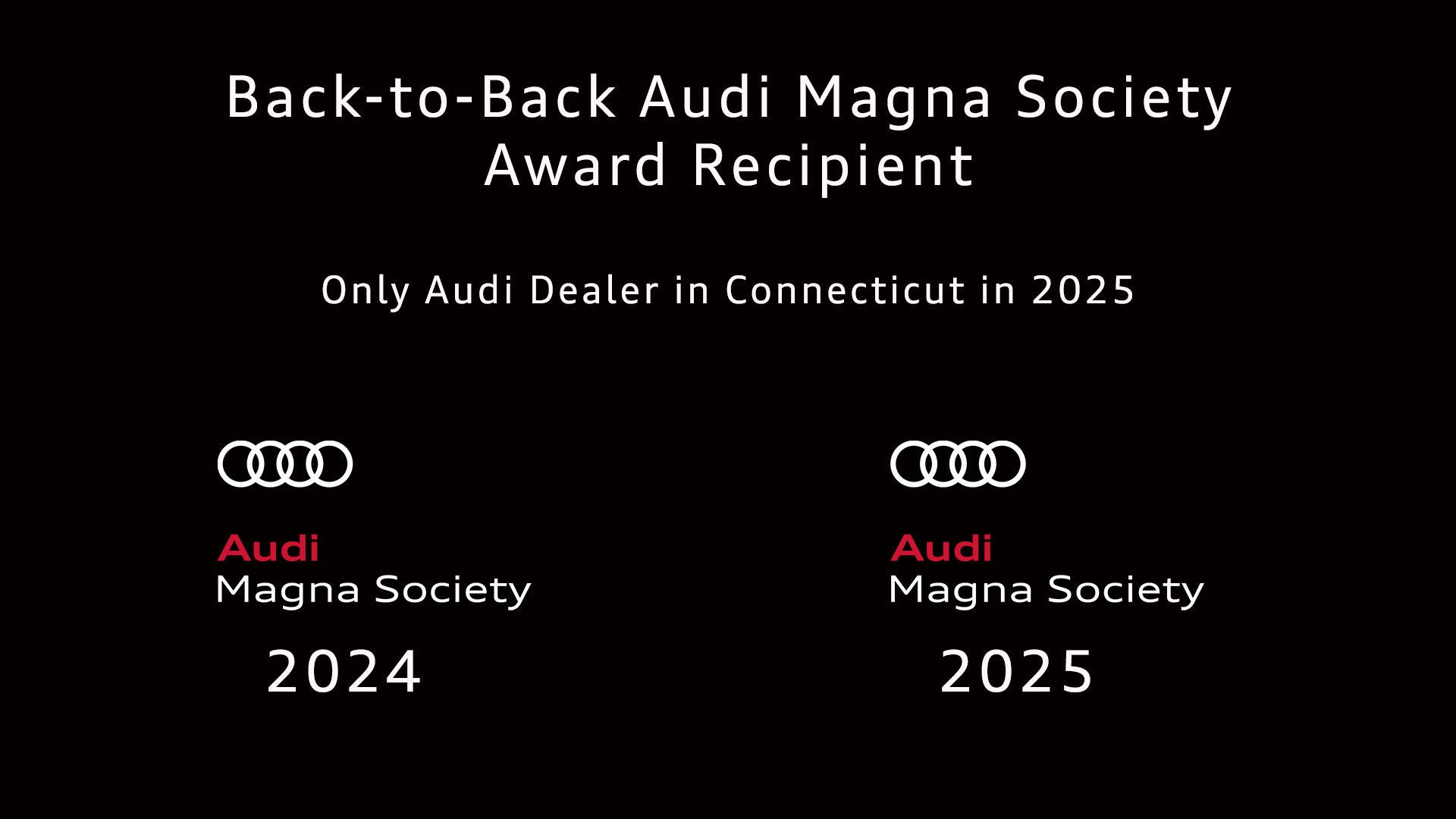 Back-to-Back Audi Magna Society Award Recipient