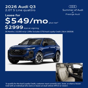 New 2026 Audi Q3 - Lease Offer