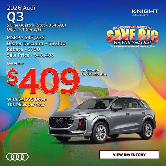 Audi Q3 Sale