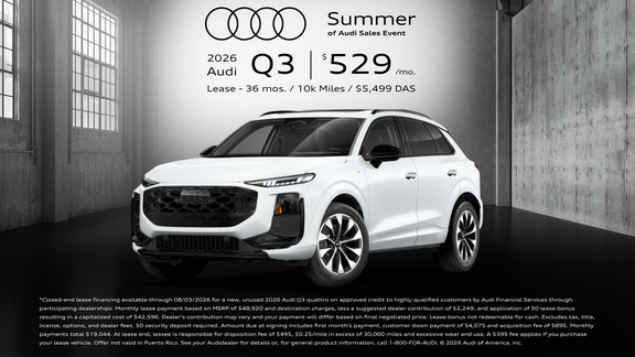 2026 Audi Q3 Lease Offer In Little Rock, Arkansas