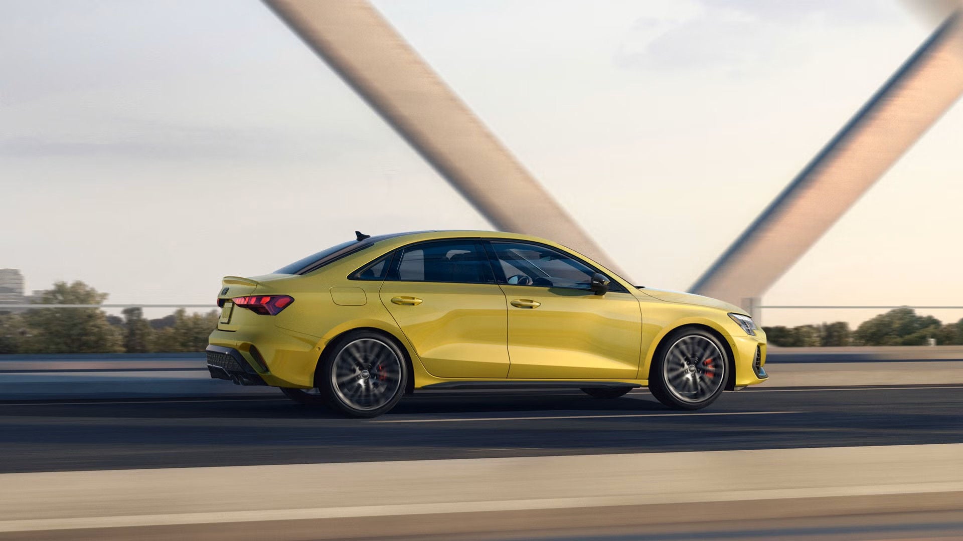 2026 Audi S3 Performance Sedan driving on the highway
