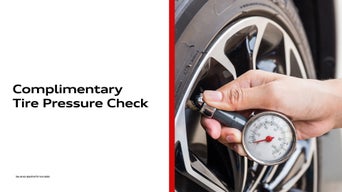 Side view of a tire.