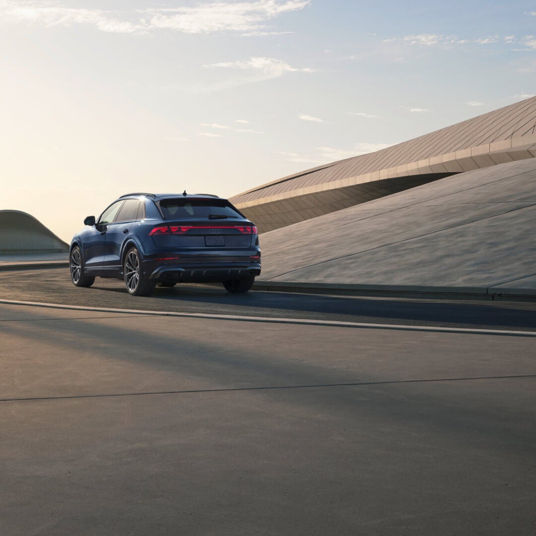 2026 Audi Q8 Exterior Driving Rear View