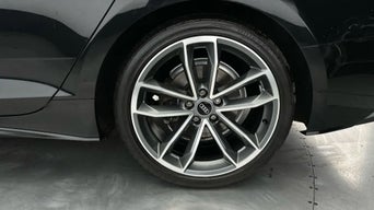 Profile view of vehicle tires. 