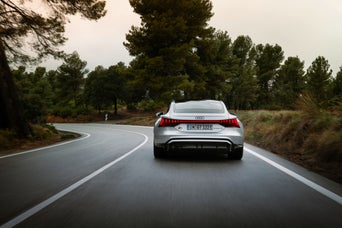 Back view of the Audi s etron gt