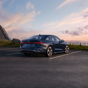 Rear view of the Audi A5.