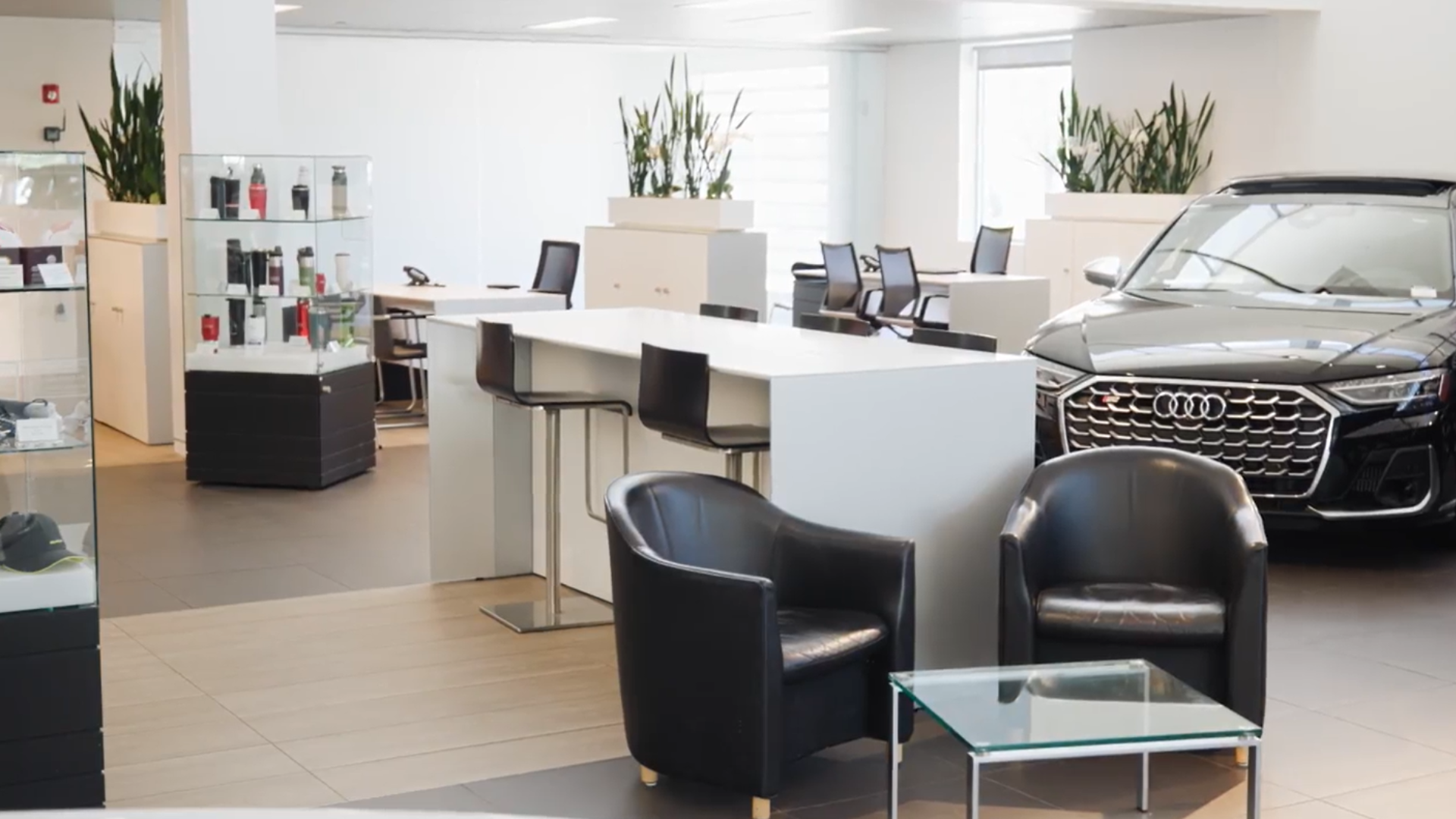 Image of Audi dealership.