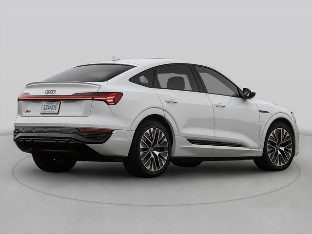 Rear view of Audi Electric vehicle