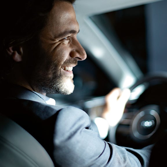 Audi customer in his financed vehicle.