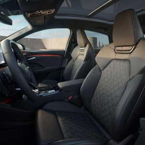 Vue de l'interieur de l'Audi SQ6 Sportback e-tron.