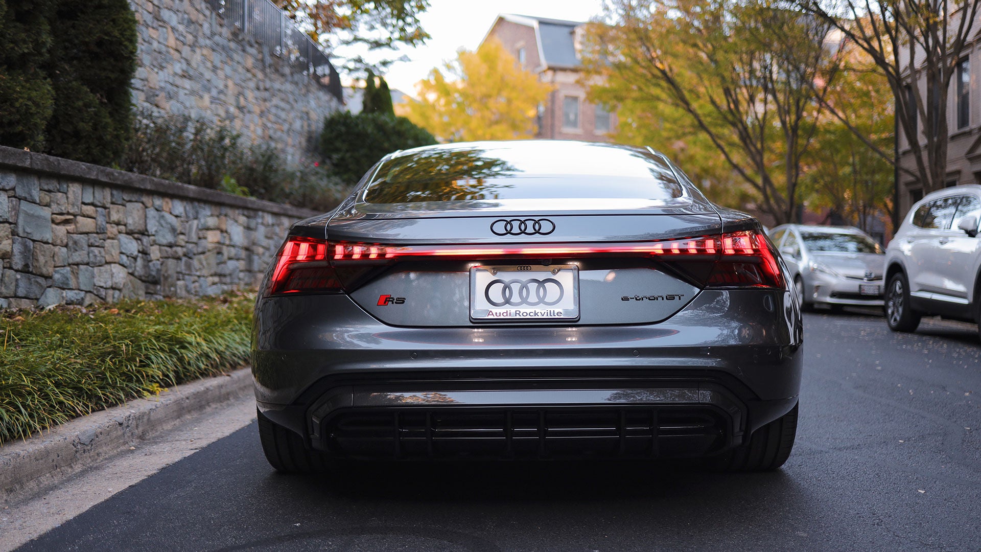 Back view of an Audi vehicle.