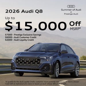 2026 Audi Q8 - Up to $15,000 Off MSRP*