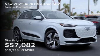 2025 Audi Q6 e-tron Premium Plus quattro® special price $57,082 $19,758 off MSRP