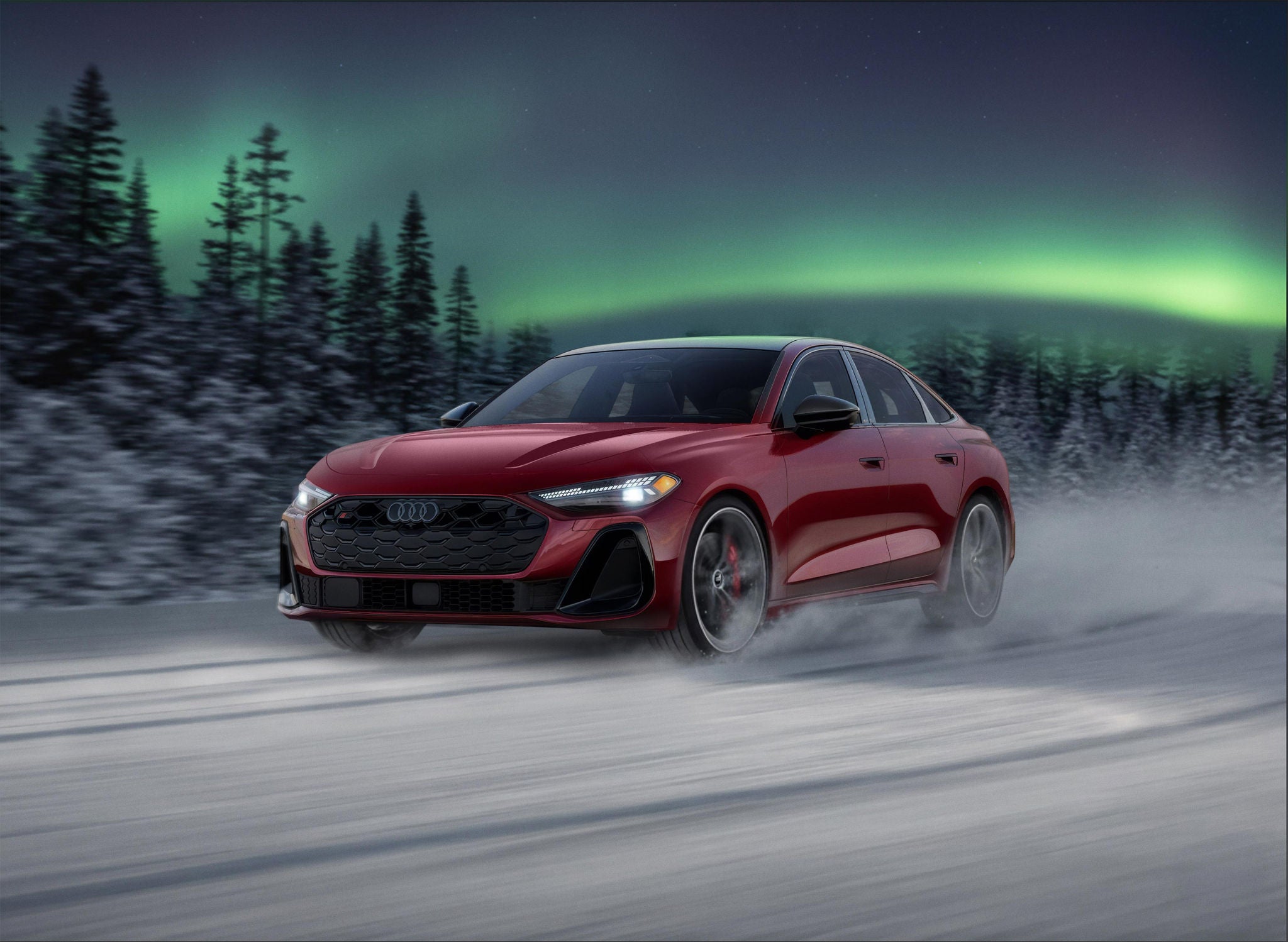 Front profile of an Audi Q3.