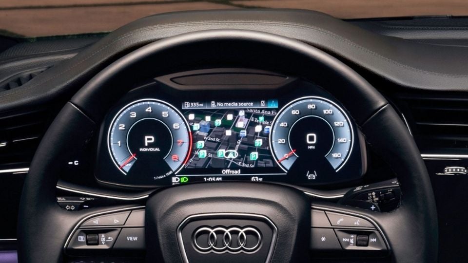 Audi Q7 interior technology with digital cockpit