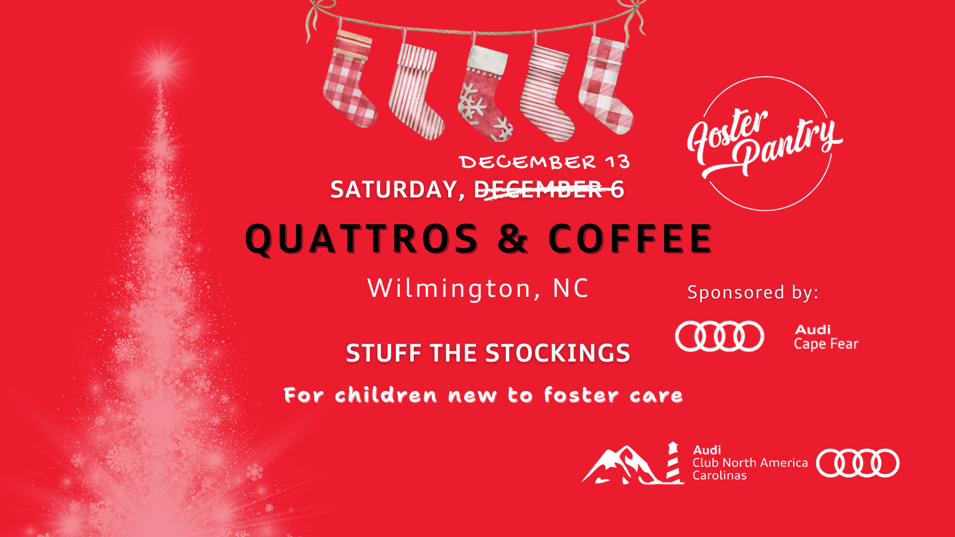 Quattros & Coffee and Stuff the Stockings Annual Holiday Event 