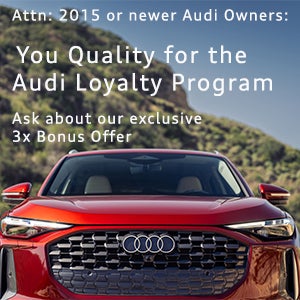 Side view of an Audi vehicle