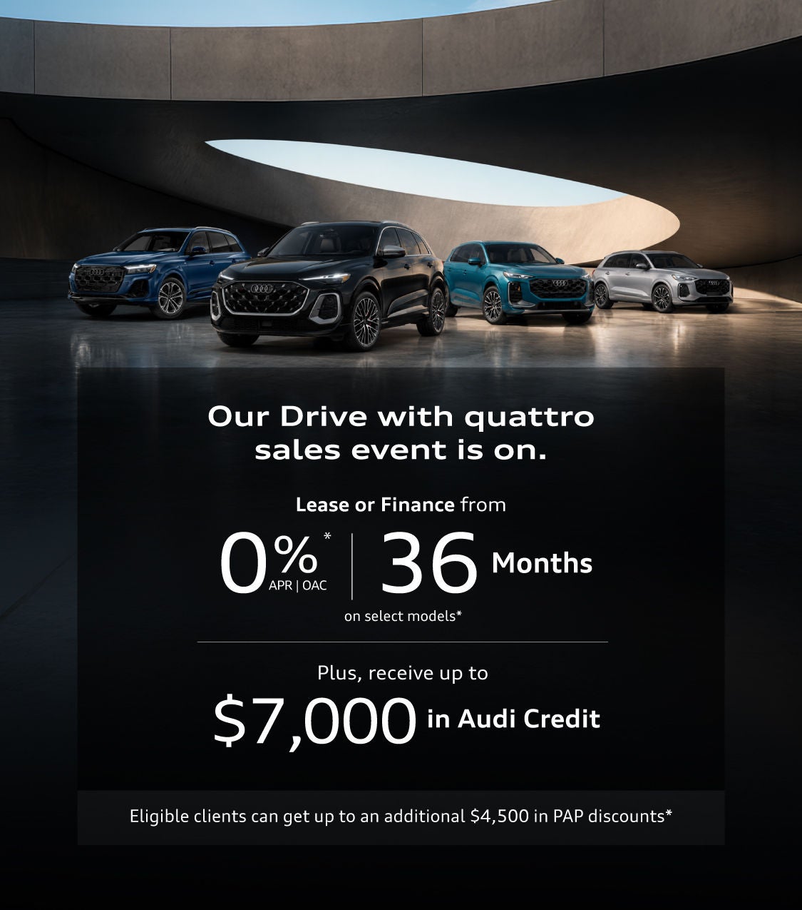 Drive with quattro Sales Event at Audi Midtown Toronto