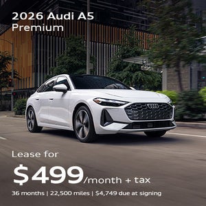 front facing 2026 Audi A5 Premium driving