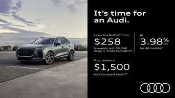 It's time for an Audi. 