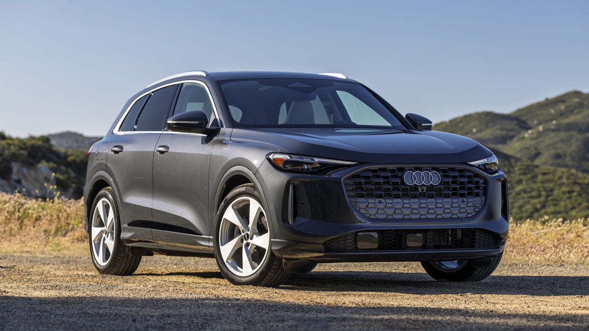 Audi SUV Parked Outside on a Fall Day