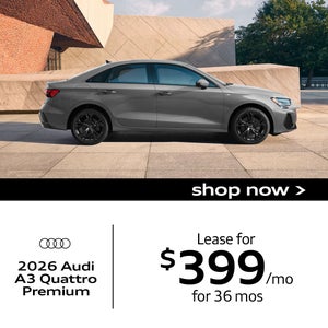 Side view of 2026 Audi A3 Quattro Premium
