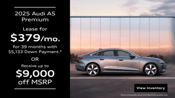 Rear view of an Audi A5