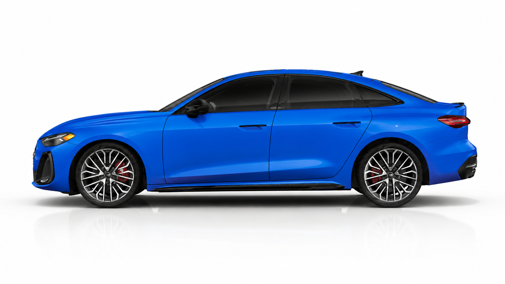 2026 Audi S5 in Voodoo Blue Audi exclusive paint, side profile