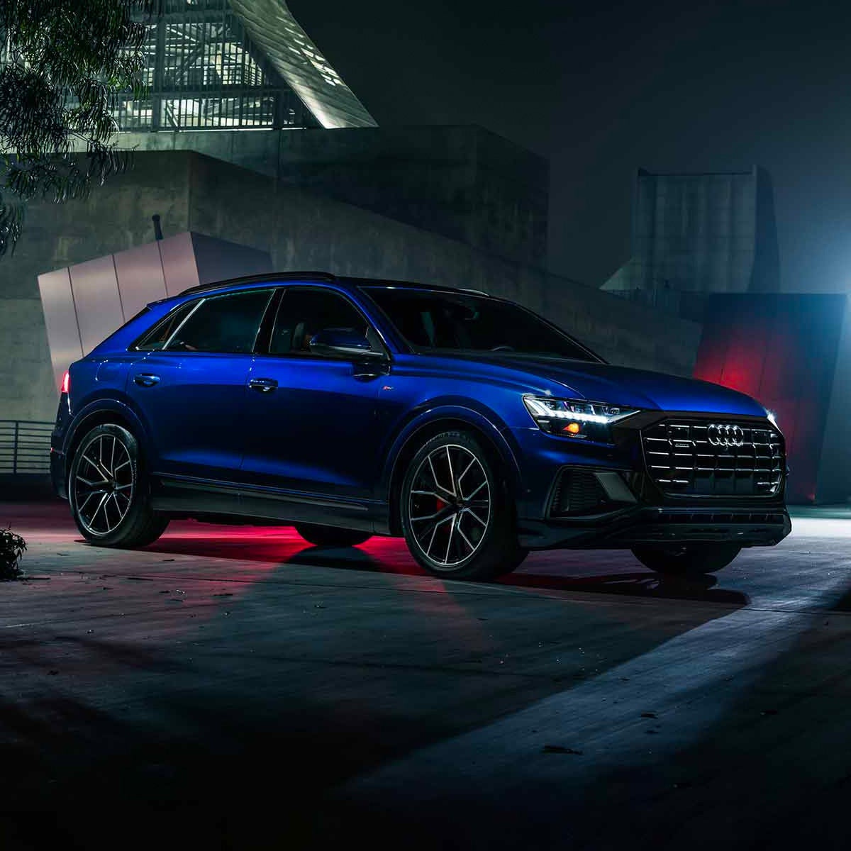 Audi Q8 in motion