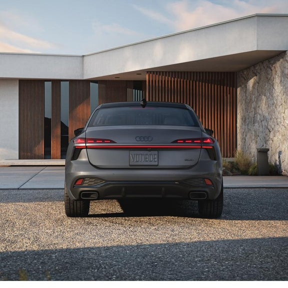 2026 Audi A6 rear parked modern home at Audi Sewickley near Pittsburgh PA
