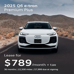 Side angled profile of 2025 Audi Q6 e-tron