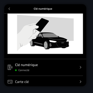 L’écran Toutes les fonctions s’affiche avec le bouton Clé numérique mis en évidence au bas de l’écran. 