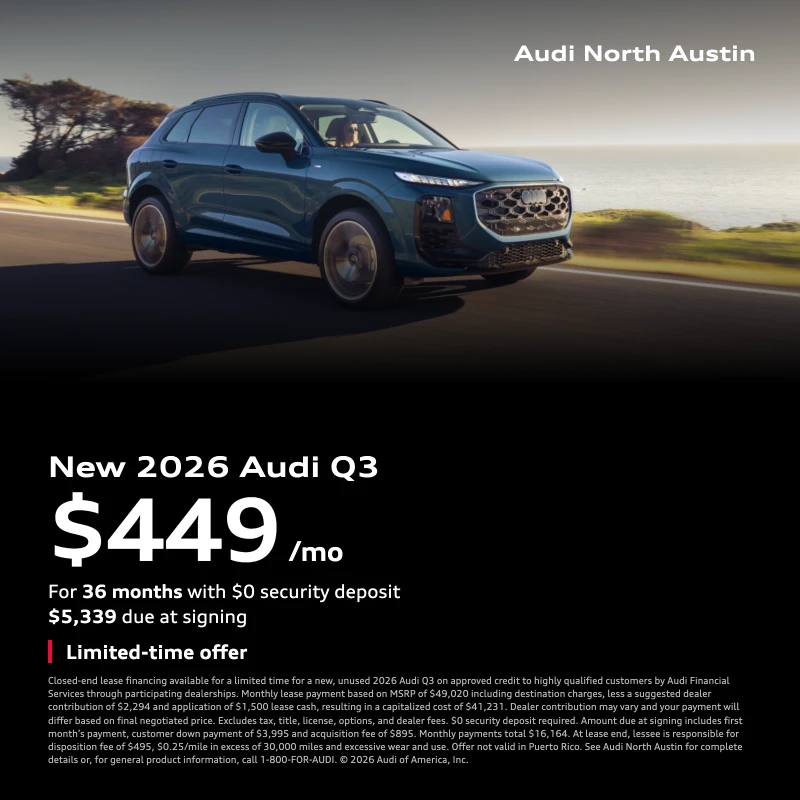 Audi North Austin Q3 Lease 