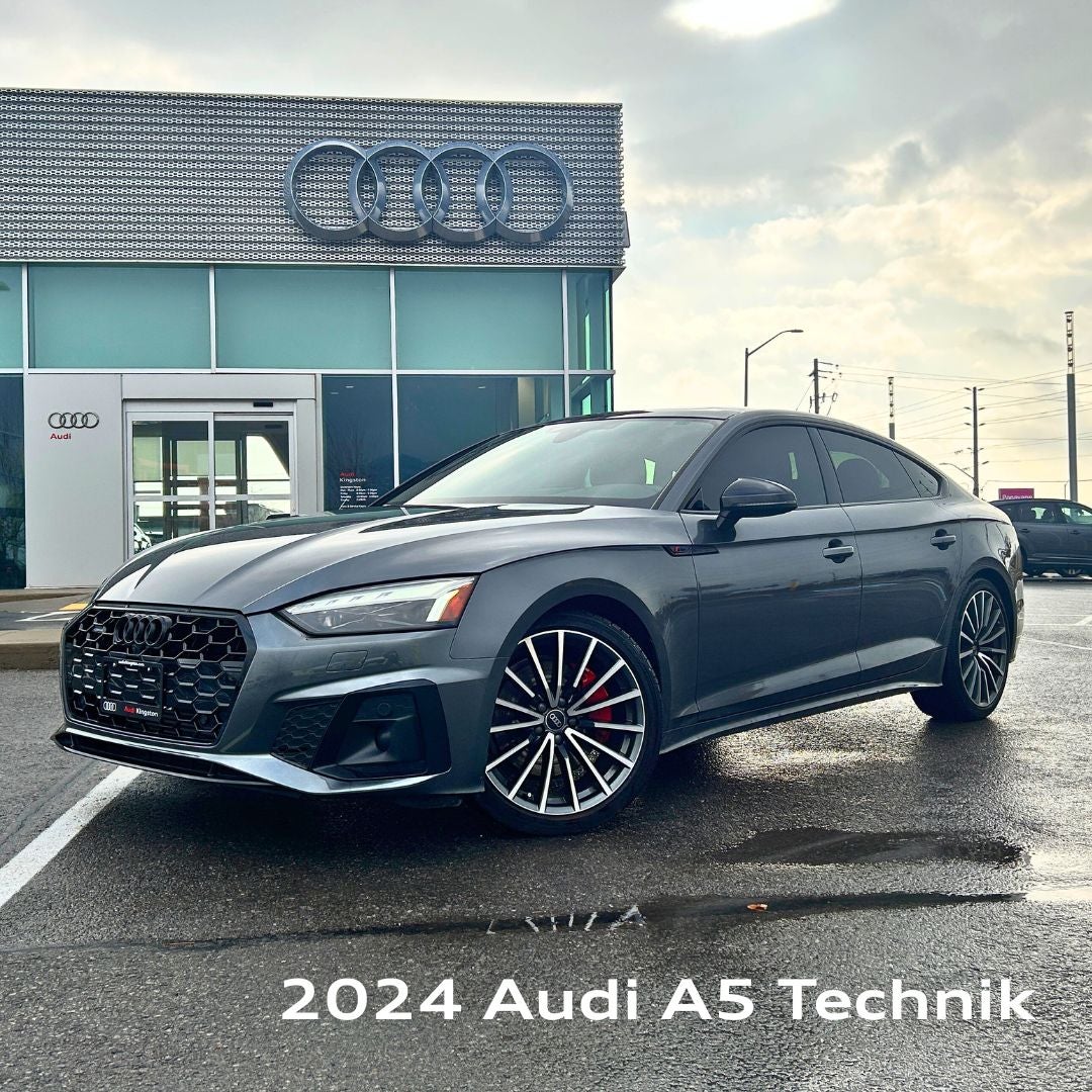 Image of a used 2024 Audi A5 in front of Audi Kingston
